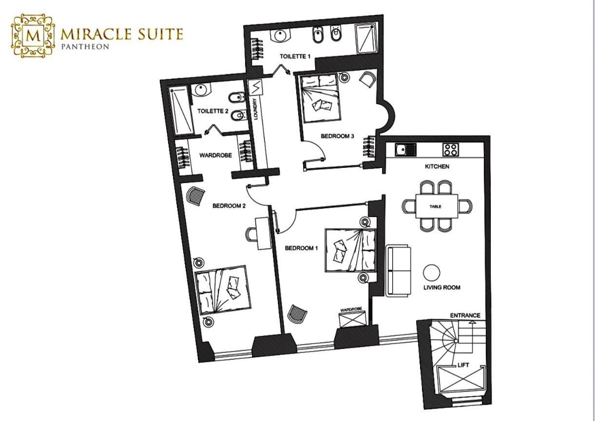 Pantheon Miracle Suite Rome Exterior photo
